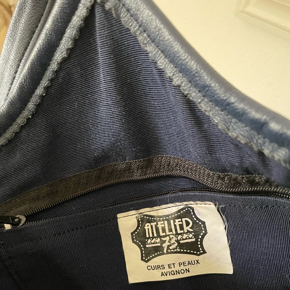 Vintage Beautiful Atelier 73 Avignon France Hand Crafted Leather Bag - Picture 9 of 16